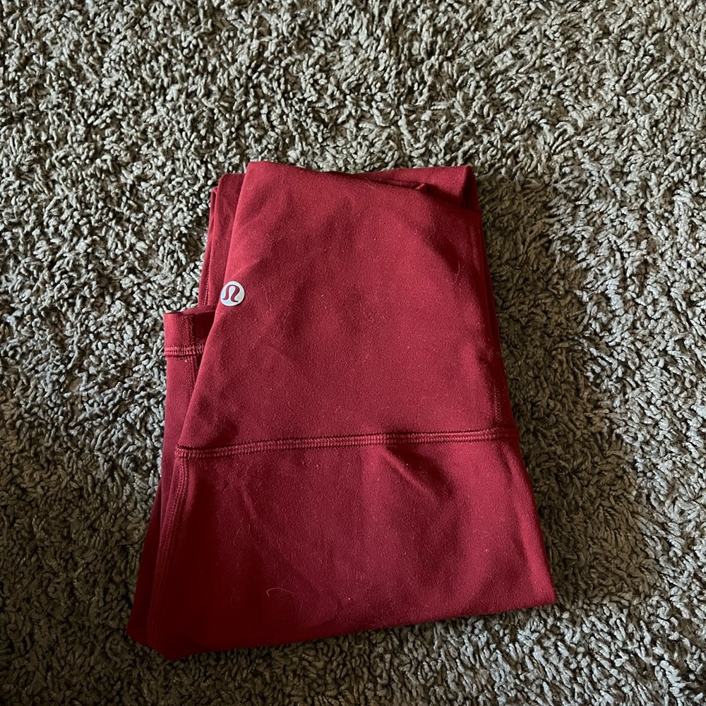 Lululemon align leggings dark sport red